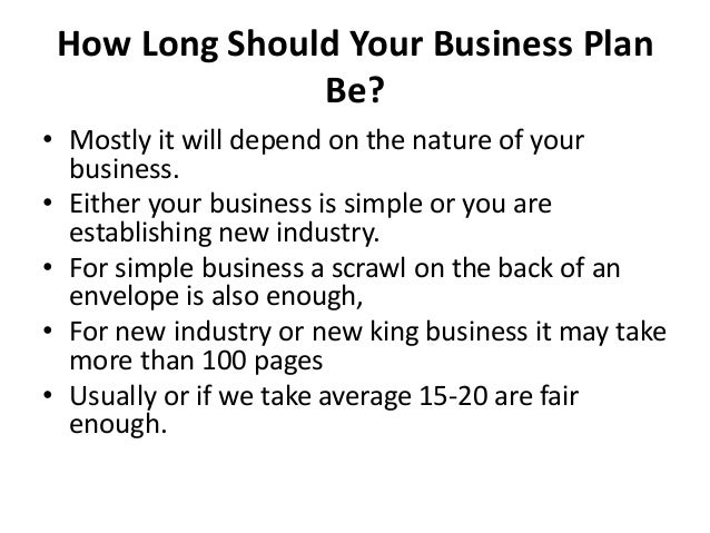 the business plan duration the recommended length of a business plan is quizlet